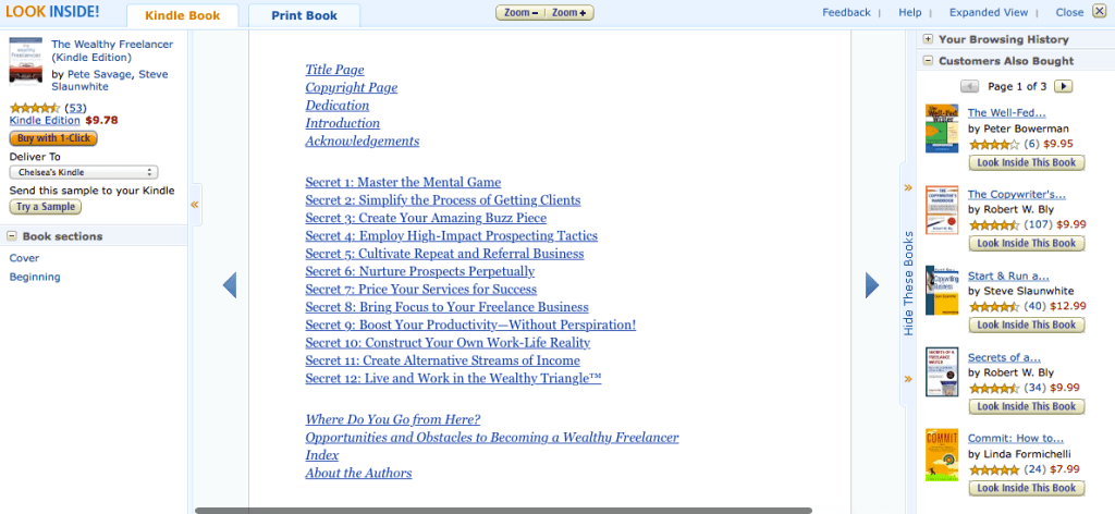 amazon freelancer book