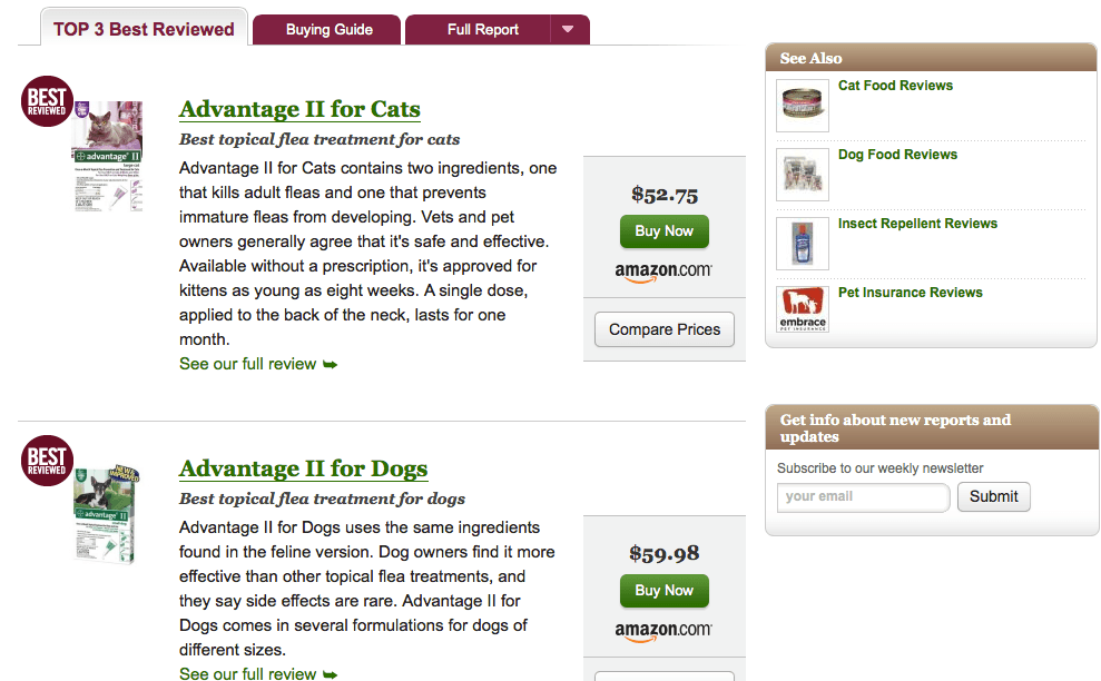consumer search flea control reviews
