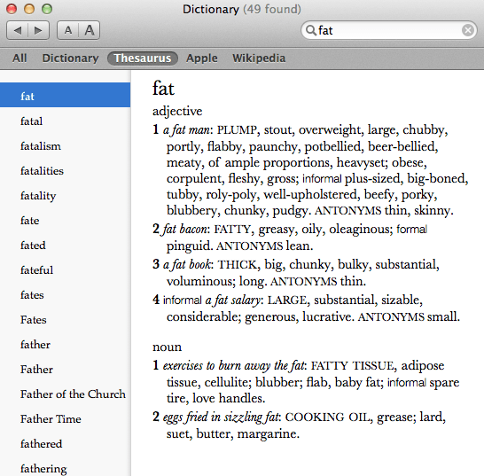 thesaurus